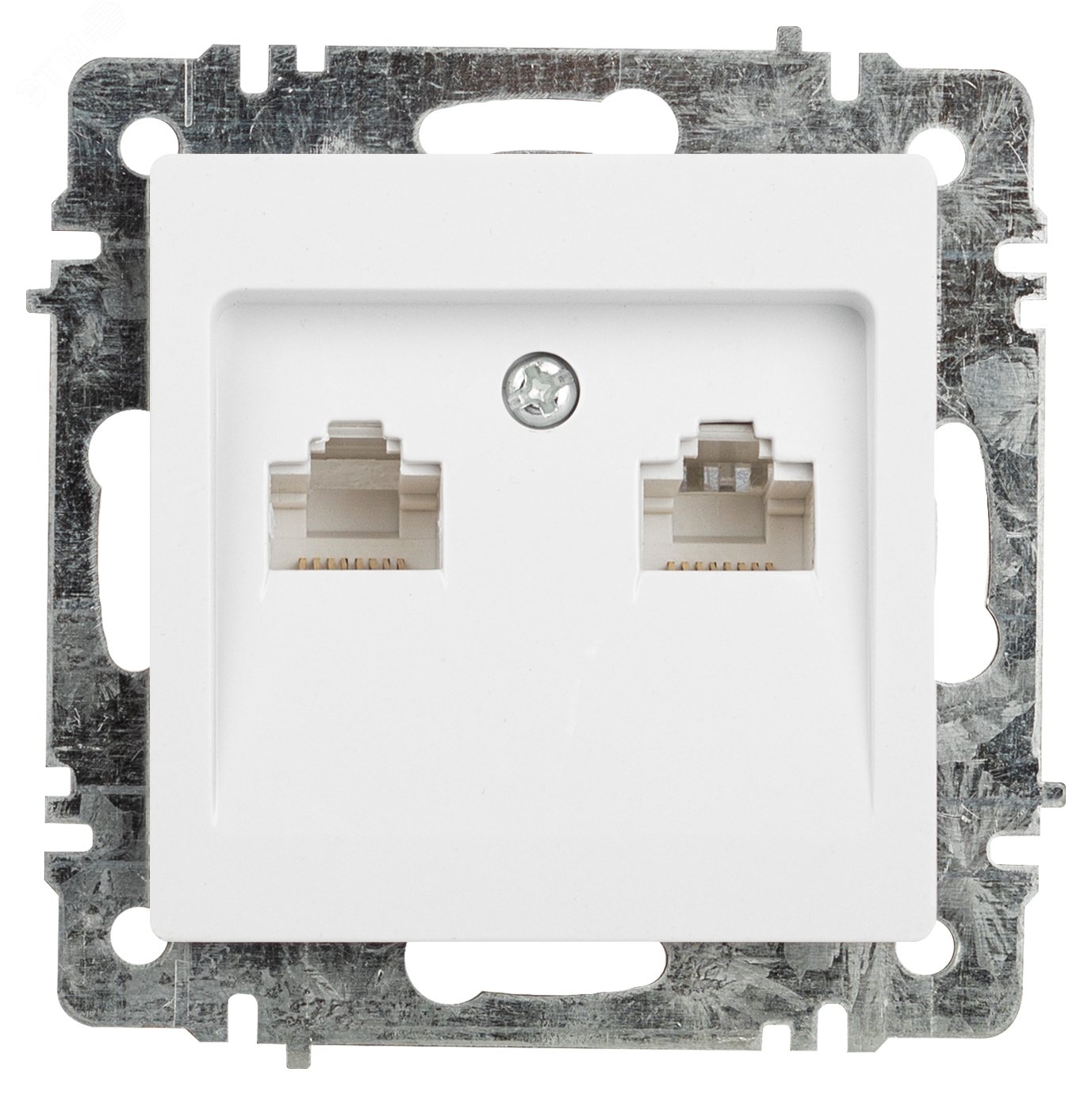 Изображение товара Розетка информационная двойная серии Intro Accent 6-304-01 IP20 белый