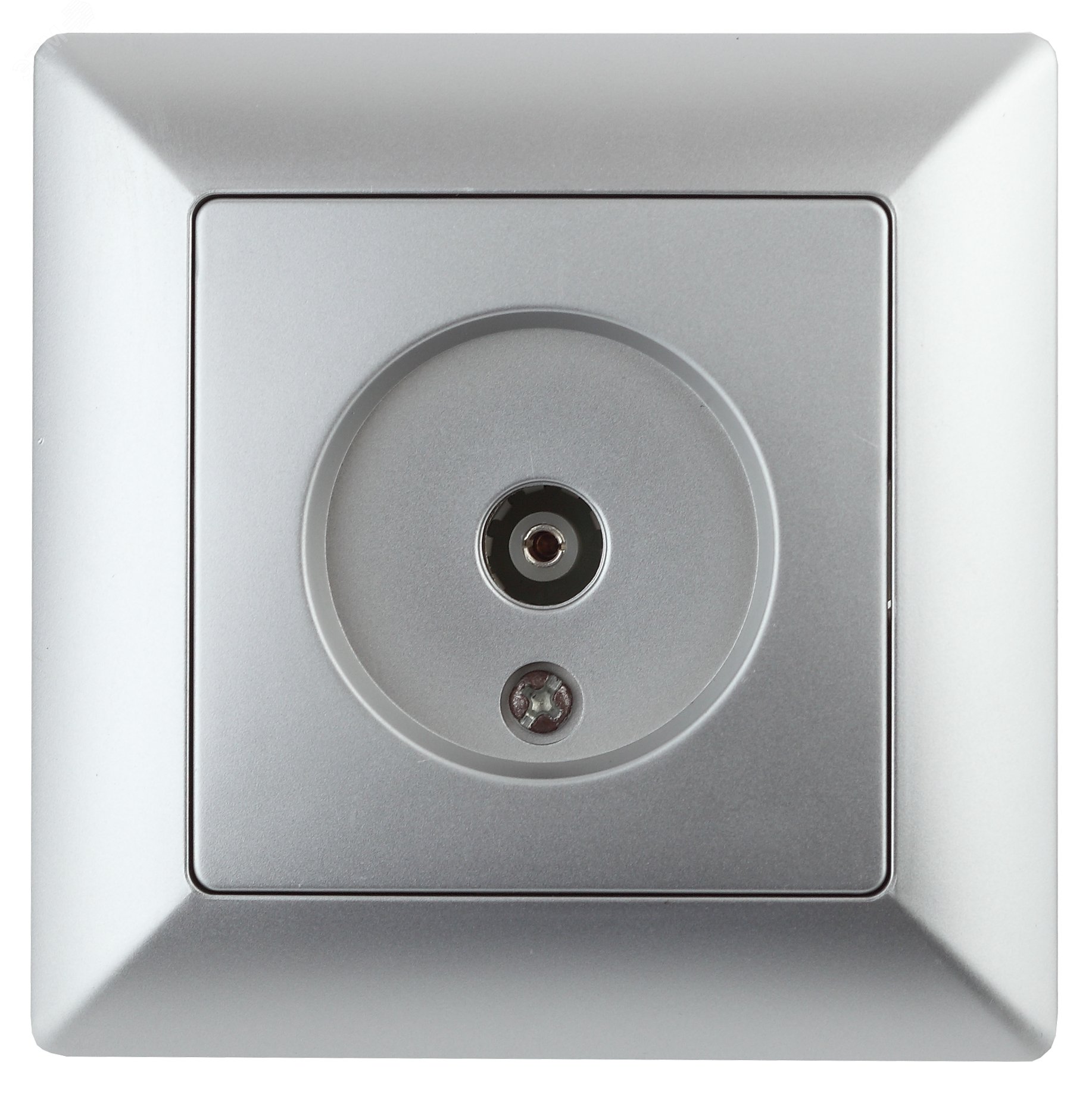 Изображение товара Розетка телевизионная серия Intro Solo 4-301-03 скрытая монтаж алюминий