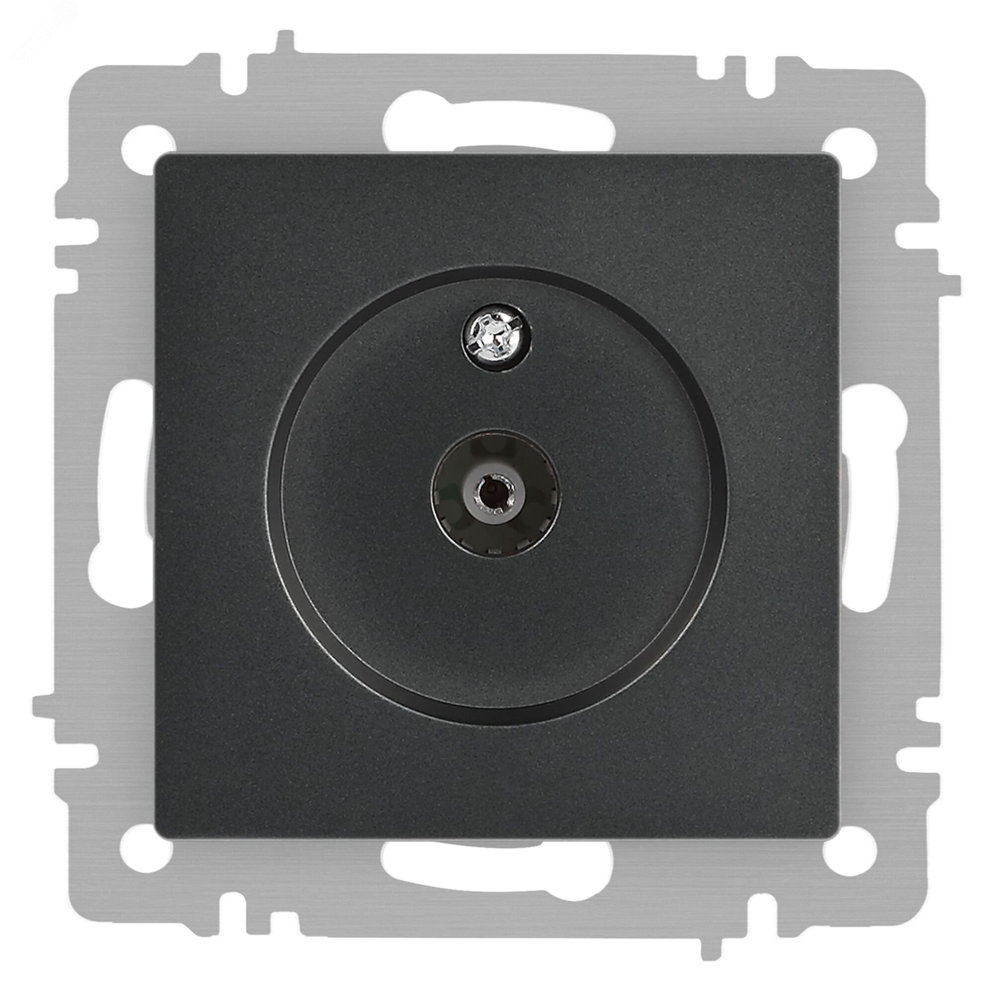 Изображение товара Розетка Intro Accent 6-301-07 TV одиночная, IP20, СУ, графит (шт)