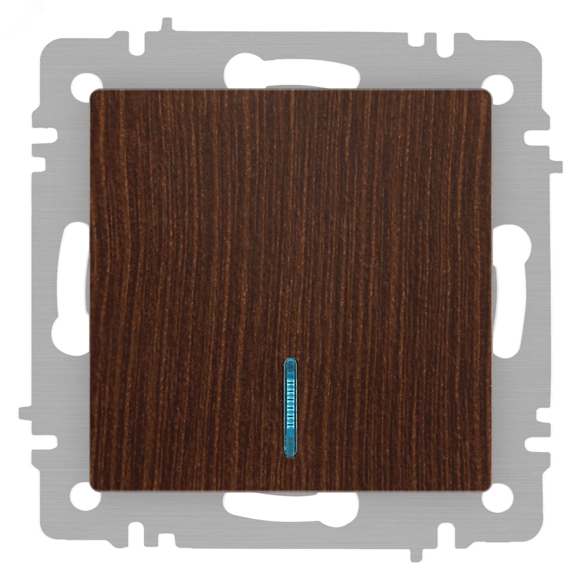 Изображение товара Выключатель одноклавишный с подсветкой Венге 10А 250В Intro Accent