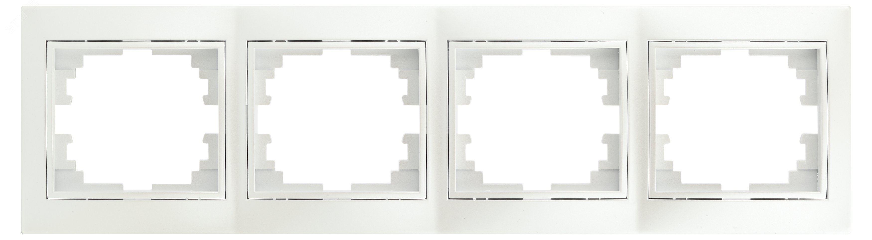 Изображение товара Рамка для розеток и выключателей Intro Plano 1-504-06 4 поста перламутр