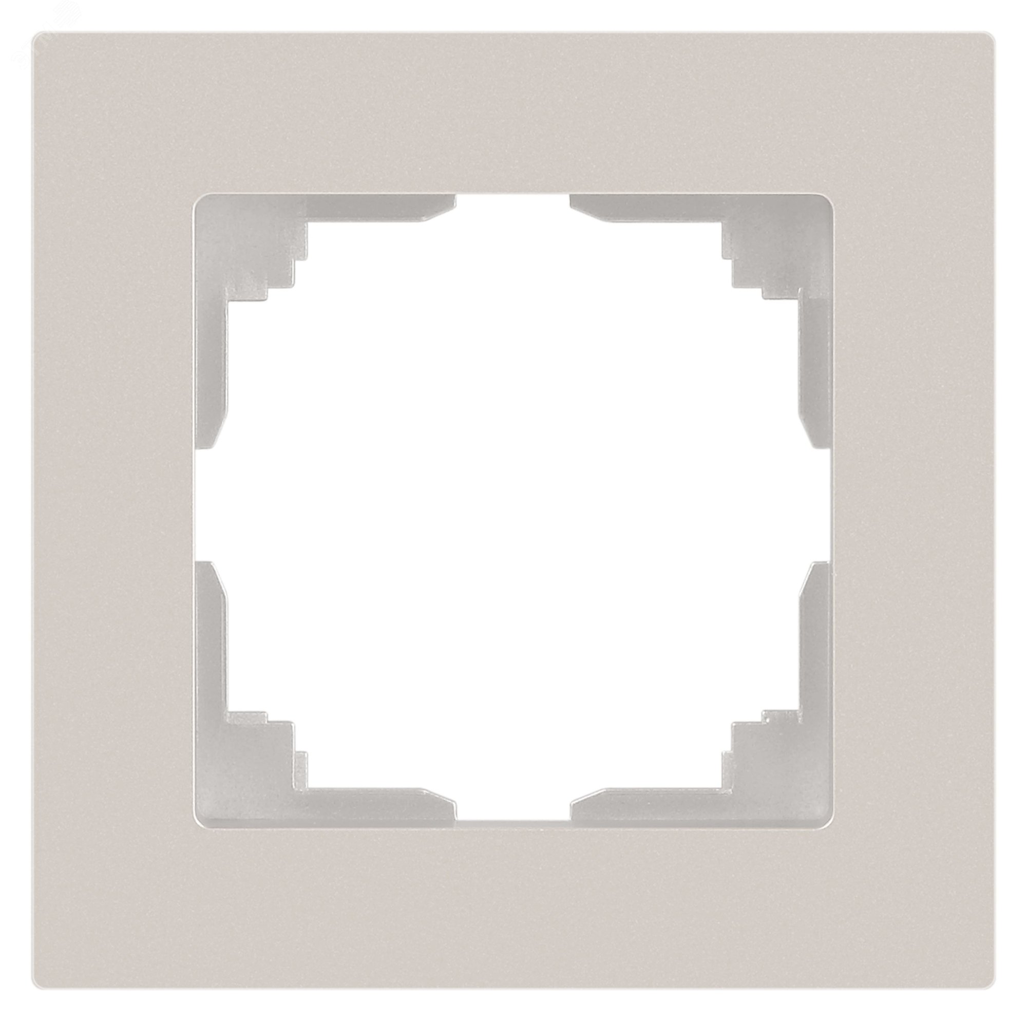 Изображение товара Рамка для розеток и выключателей Intro Accent 1-пост перламутр пластиковая
