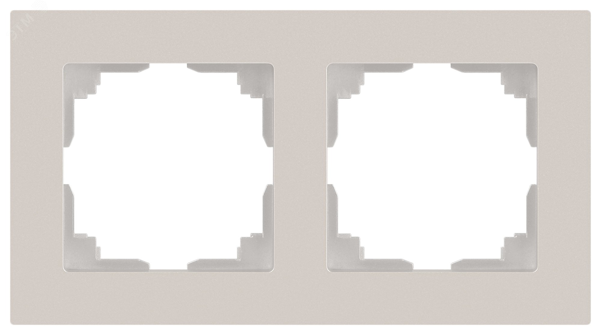 Изображение товара Рамка для розеток и выключателей 2 поста серия Intro Accent перламутр