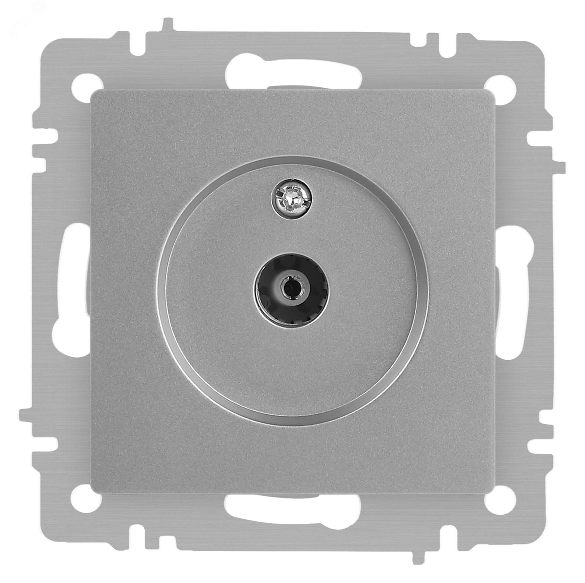 Изображение товара Розетка телевизионная Intro Accent 6-301-03 IP20 алюминий для скрытой установки