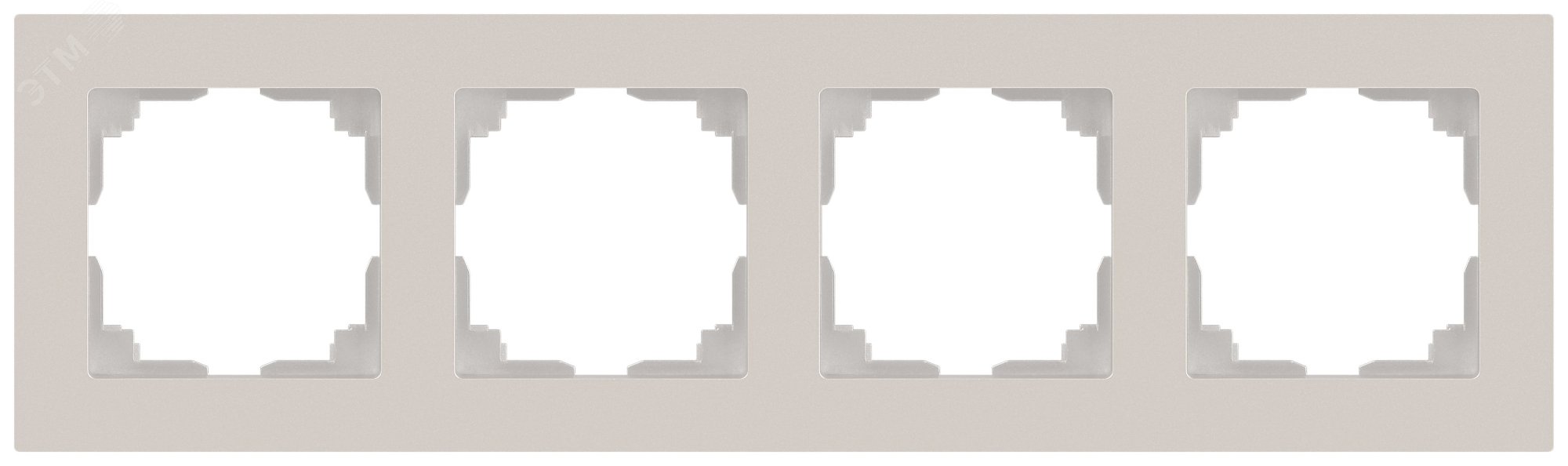 Изображение товара Рамка для розеток и выключателей 4 поста Intro Accent перламутр пластик