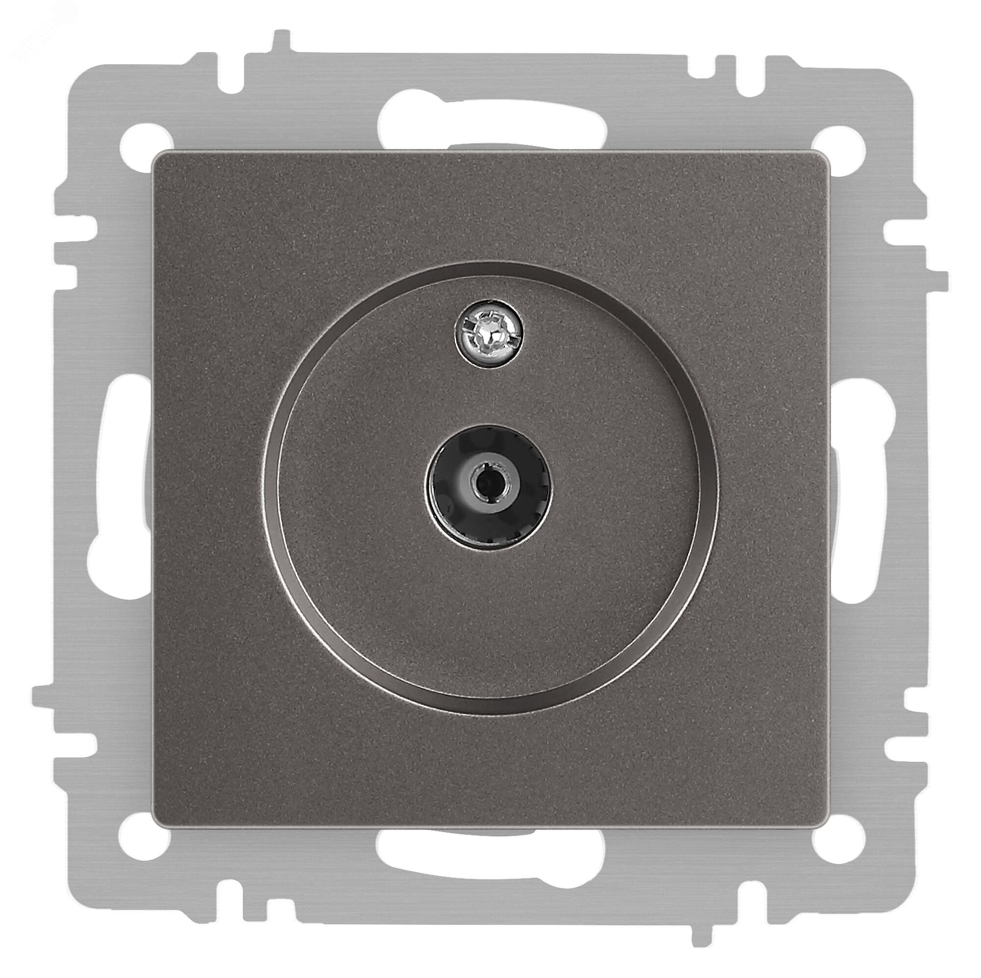 Изображение товара Розетка телевизионная Intro Accent 6-301-09 IP20 титан для сухих помещений