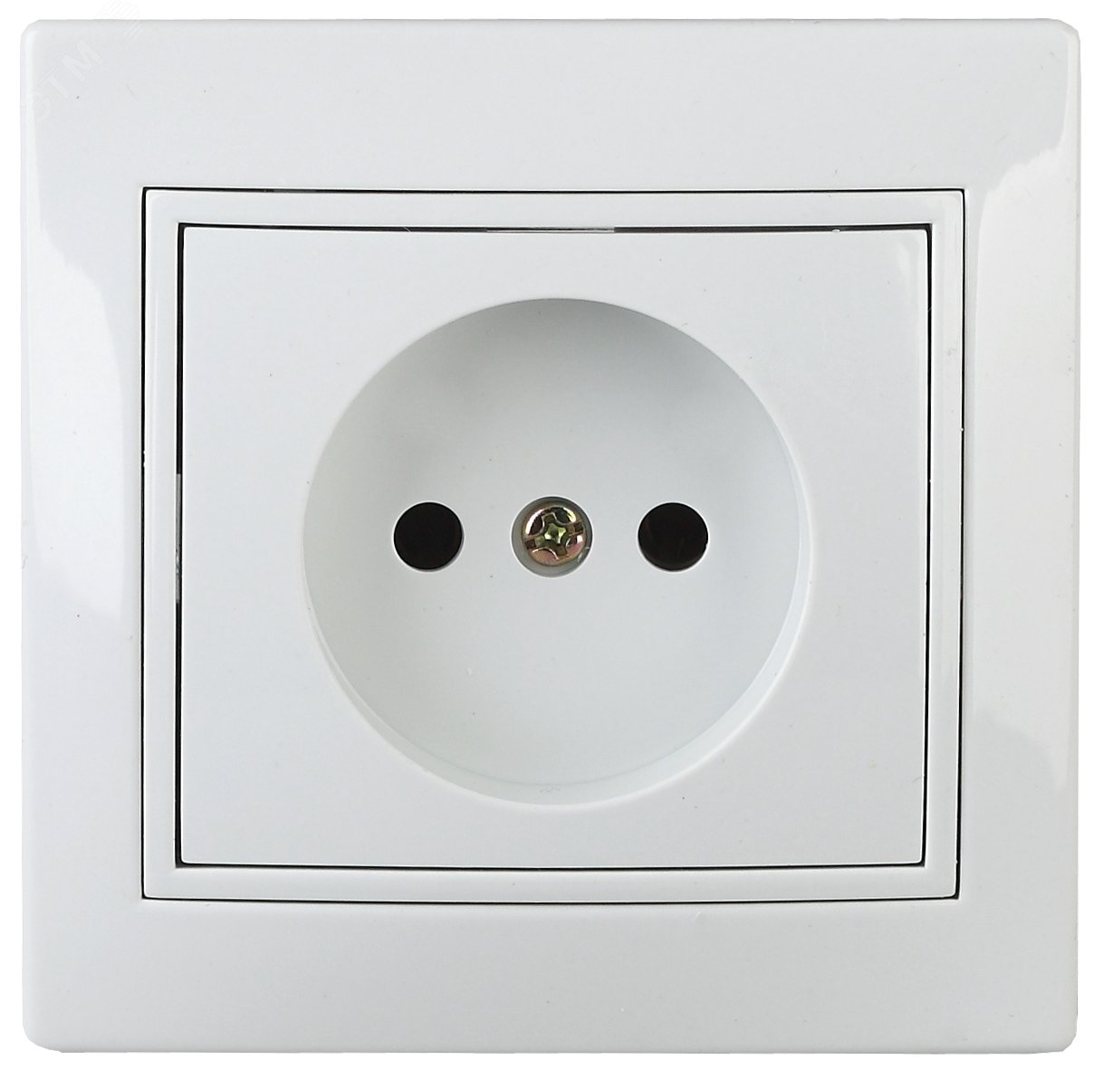 Изображение товара Розетка однофазная скрытого монтажа Intro Plano 1-201-01 белая 16А 250В IP20