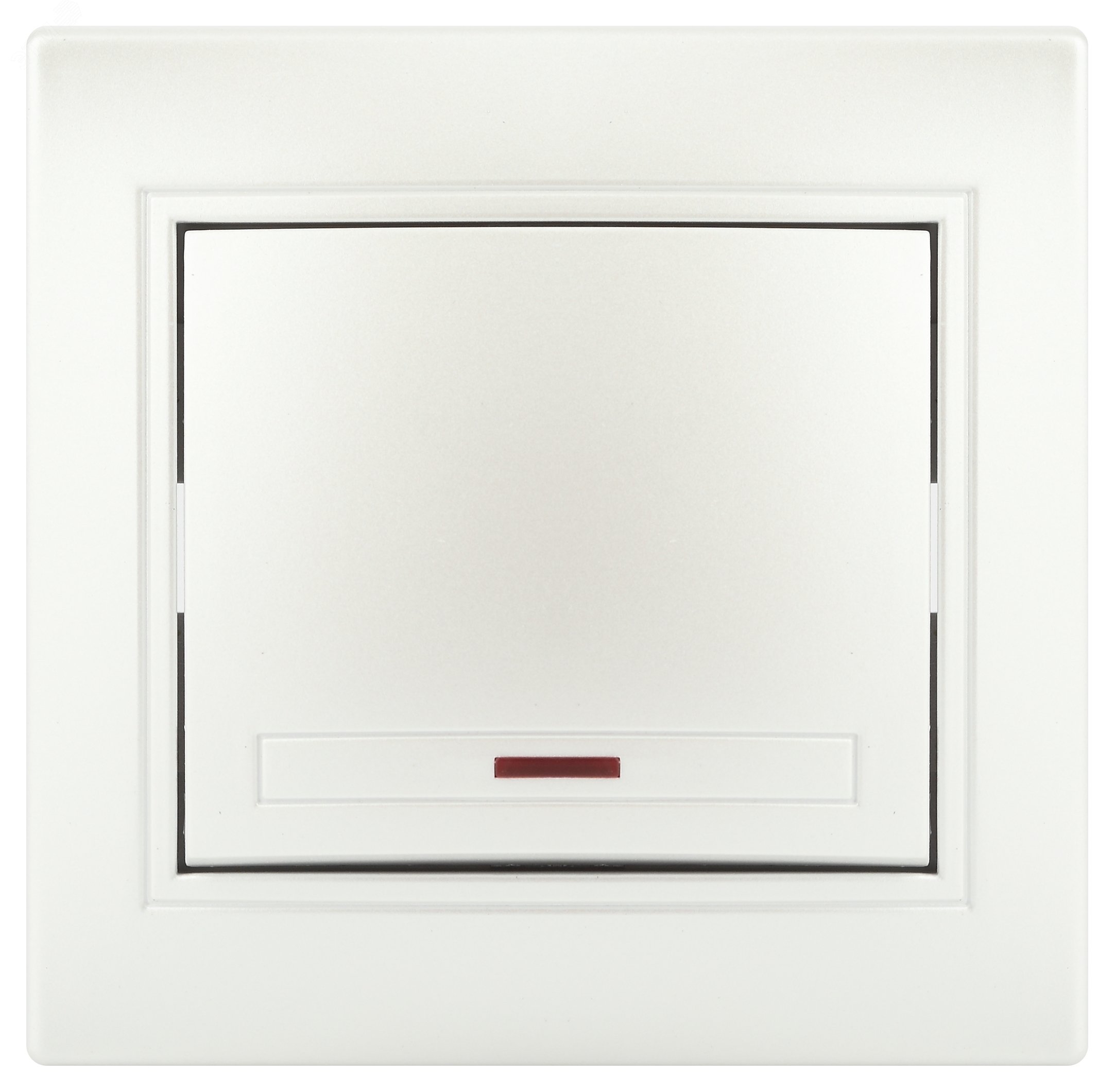 Изображение товара Выключатель одноклавишный с подсветкой Intro Plano 1-102-06 перламутр 10А 250В