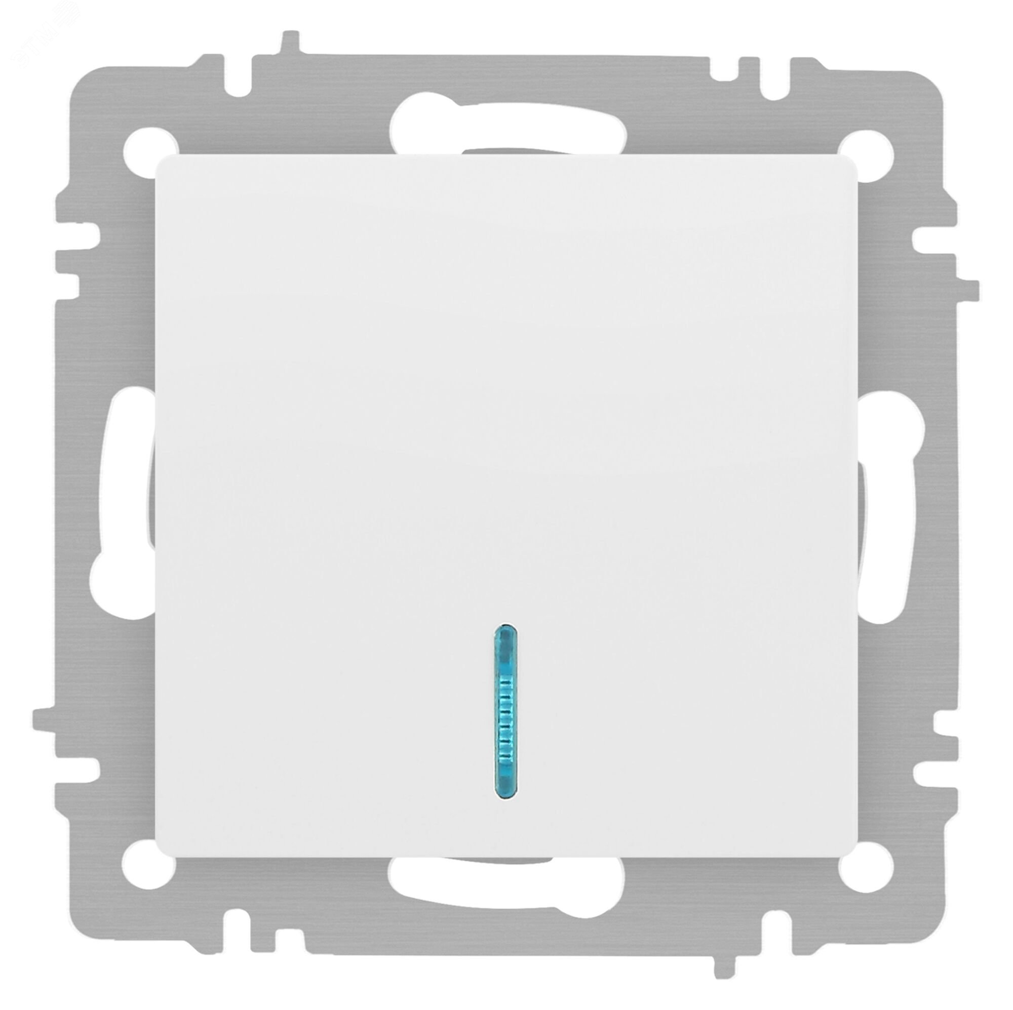 Изображение товара Выключатель одноклавишный с подсветкой Intro Accent 10А 250В скрытая монтаж