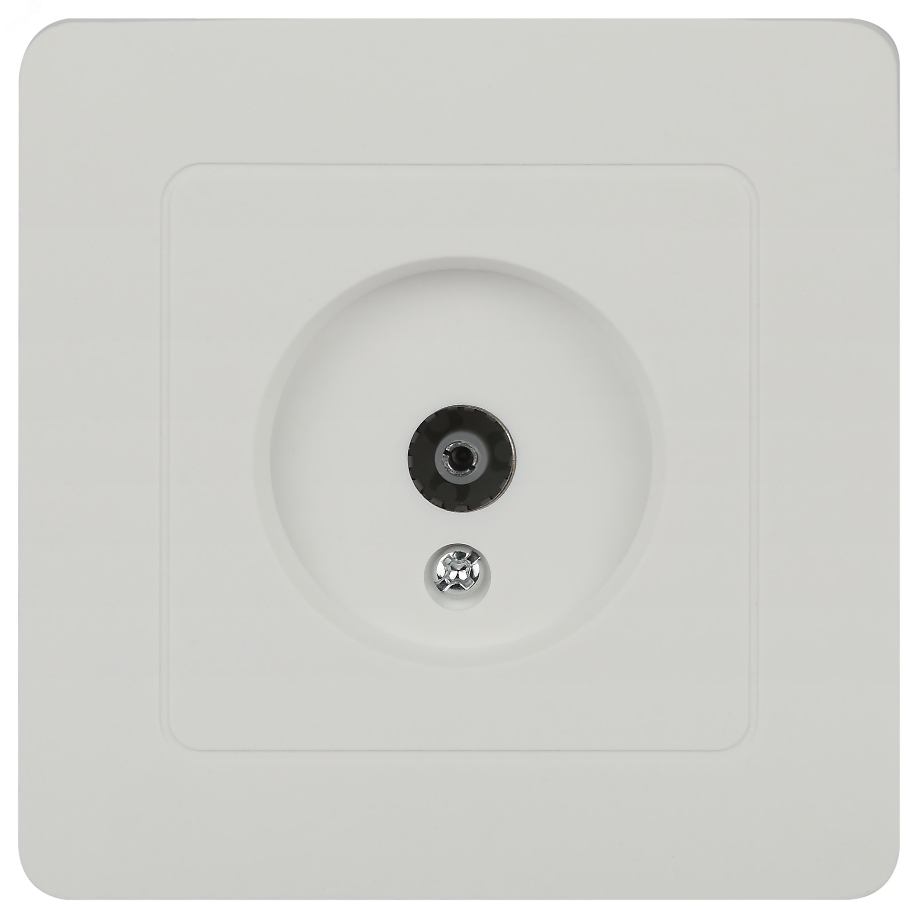 Изображение товара Розетка TV одиночная, IP20, СУ, белый Intro 7-301-01 Style (шт)