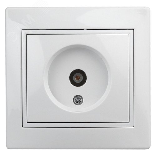 Изображение товара Розетка TV одиночная, СУ, Plano, белый, 1-301-01 (шт)