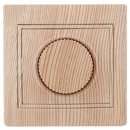 Изображение товара Светорегулятор поворотный, 600Вт 230В, СУ, Plano, сосна,1-401-11 (шт)