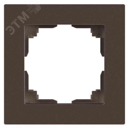 Изображение товара Рамка для розеток и выключателей 1 пост бронза пластик Intro Accent 6-501-08 (шт)