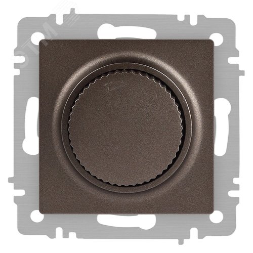 Изображение товара Светорегулятор Intro Accent 6-401-08 поворотный, 600Вт 230В, IP20, СУ, бронза (шт)