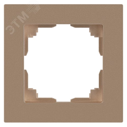 Изображение товара Рамка для розеток и выключателей 1 пост шампань пластик Intro Accent 6-501-04 (шт)