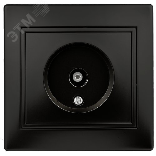 Изображение товара Розетка TV одиночная, IP20, СУ, Plano, антрацит 1-301-05 Intro (шт)