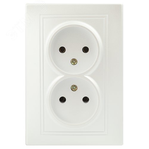 Изображение товара Розетка однофазная скрытого монтажа, в рамку без шторок перламутр 16А 250В IP20 1-204-06 Intro Plano (шт)