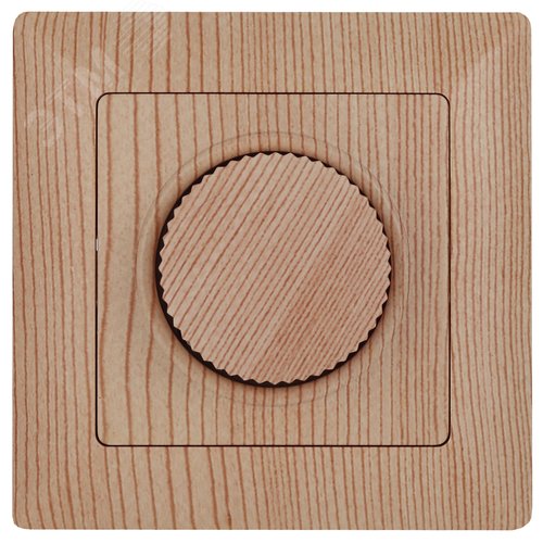 Изображение товара Светорегулятор Intro Solo 4-401-11 поворотный, 600Вт 230В, IP20, СУ, сосна (шт)