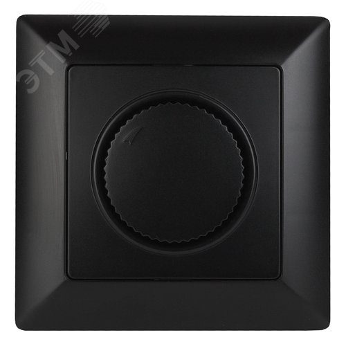 Изображение товара Светорегулятор Intro Solo 4-401-05 поворотный, 600Вт 230В, IP20, СУ, антрацит (шт)