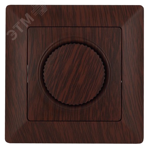 Изображение товара Светорегулятор Intro Solo 4-401-10 поворотный, 600Вт 230В, IP20, СУ, венге (шт)