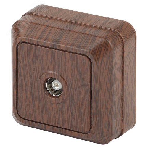 Изображение товара Розетка TV одиночная, ОУ, Quadro, венге, 2-301-10 (шт)