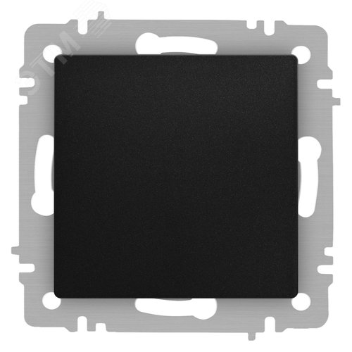 Изображение товара Выключатель одноклавишный, в рамку (скрытого монтажа) антрацит 10А 250В винтовые зажимы Intro Accent 6-101-05 (шт)