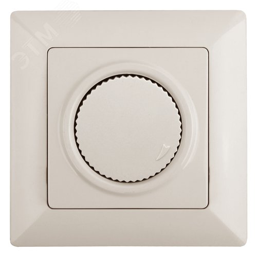 Изображение товара Светорегулятор Intro Solo 4-401-02 поворотный, 600Вт 230В, IP20, СУ, слоновая кость (шт)