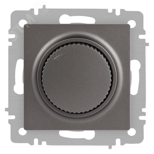 Изображение товара Светорегулятор Intro Accent 6-401-09 поворотный, 600Вт 230В, IP20, СУ, титан (шт)