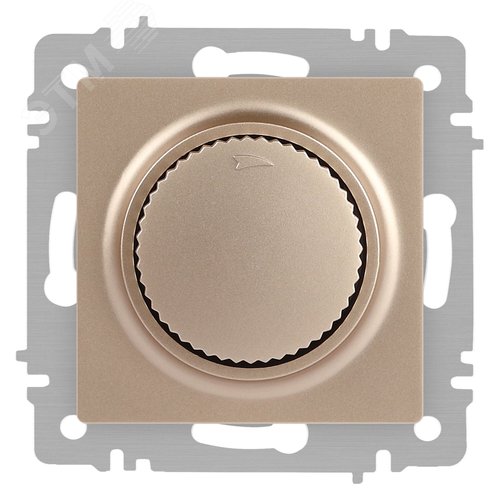 Изображение товара Светорегулятор Intro Accent 6-401-04 поворотный, 600Вт 230В, IP20, СУ, шампань (шт)