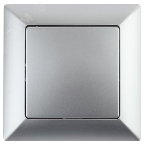 Изображение товара Переключатель Intro Solo 4-108-03 одноклавишный промежуточный, 10А-250В, IP20, СУ, алюминий (шт)