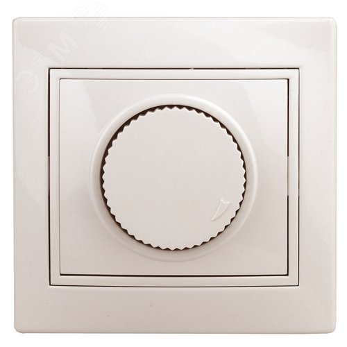 Изображение товара Светорегулятор Intro Plano 1-401-02 (диммер) поворотный, 600Вт 230В, IP20, СУ, Plano, слоновая кость (шт)