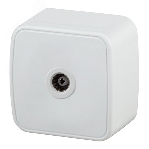 Изображение товара Розетка TV одиночная, ОУ, Polo, белый, 3-301-01 (шт)