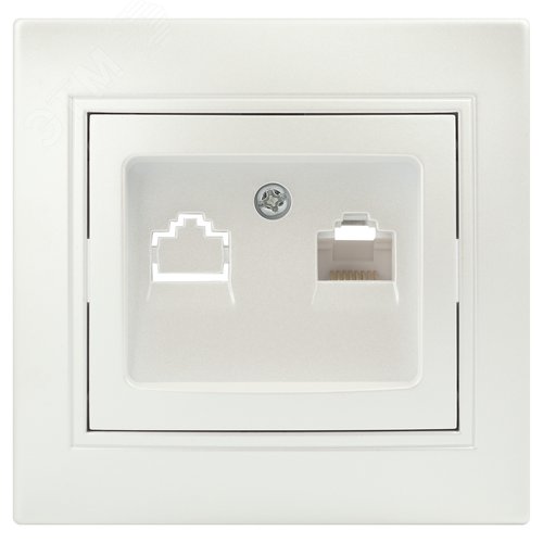 Изображение товара Розетка Intro Plano 1-303-06 информационная RJ (шт)