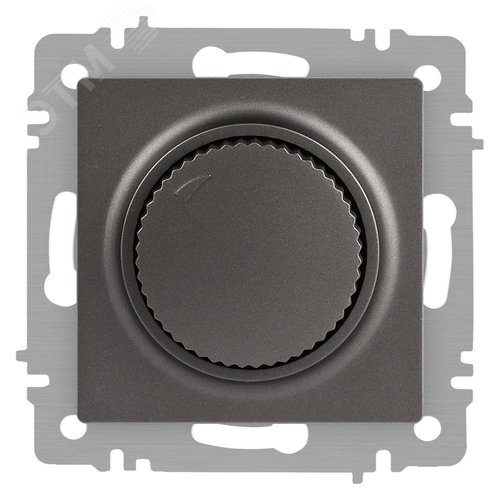 Изображение товара Светорегулятор Intro Accent 6-401-07 поворотный, 600Вт 230В, IP20, СУ, графит (шт)