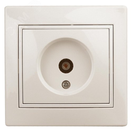 Изображение товара Розетка TV одиночная, СУ, Plano, сл.кость, 1-301-02 (шт)