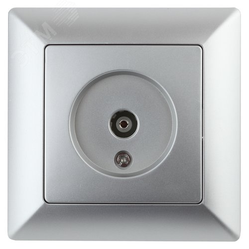 Изображение товара Розетка TV одиночная, СУ, Solo, алюминий, 4-301-03 (шт)