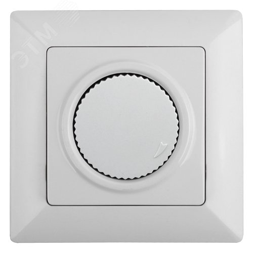 Изображение товара Светорегулятор Intro Solo 4-401-01 поворотный, 600Вт 230В, IP20, СУ, белый (шт)