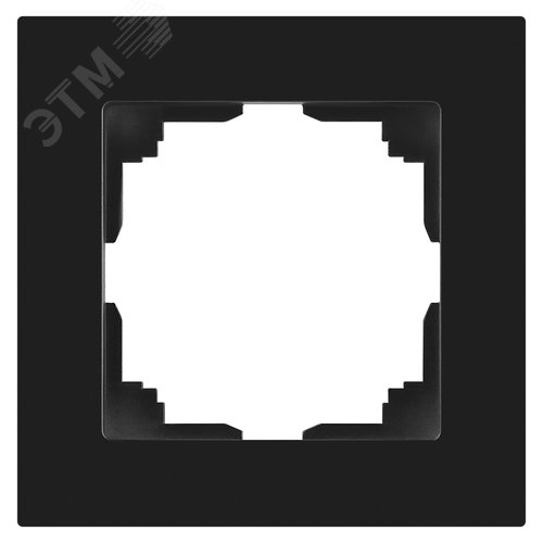 Изображение товара Рамка для розеток и выключателей 1 пост антрацит пластик Intro Accent 6-501-05 (шт)