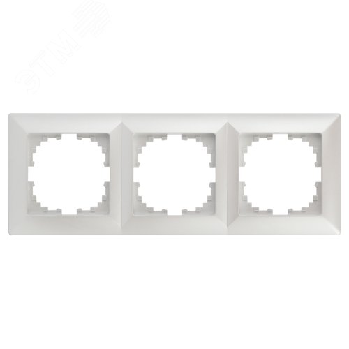 Изображение товара Рамка для розеток и выключателей 3 поста перламутр пластик Intro Solo 4-503-06 (шт)