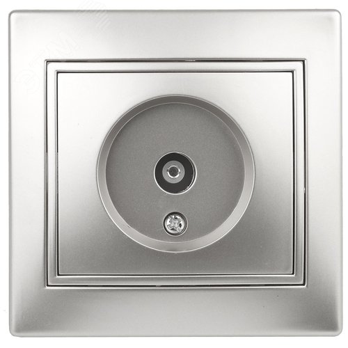 Изображение товара Розетка TV одиночная, СУ, Plano, алюминий, 1-301-03 (шт)