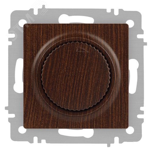 Изображение товара Светорегулятор Intro Accent 6-401-10 поворотный, 600Вт 230В, IP20, СУ, венге (шт)