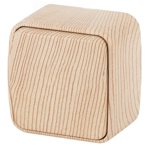 Изображение товара Выключатель одноклавишный наружный (открытой установки) сосна 10А 250В Intro Polo 3-101-11 (шт)