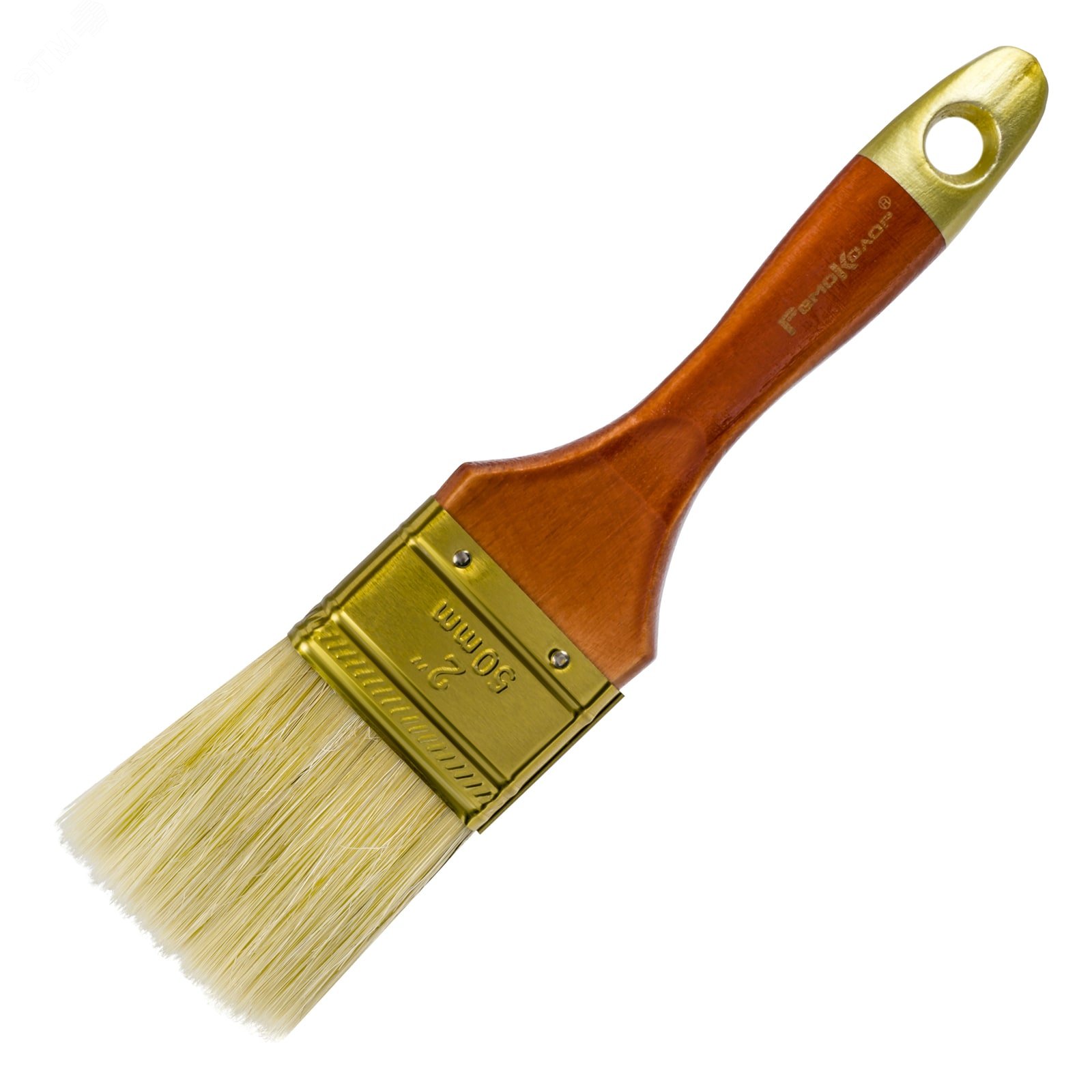 Изображение товара Плоская малярная кисть Профи 2" для лакокрасочных работ, натуральная щетина