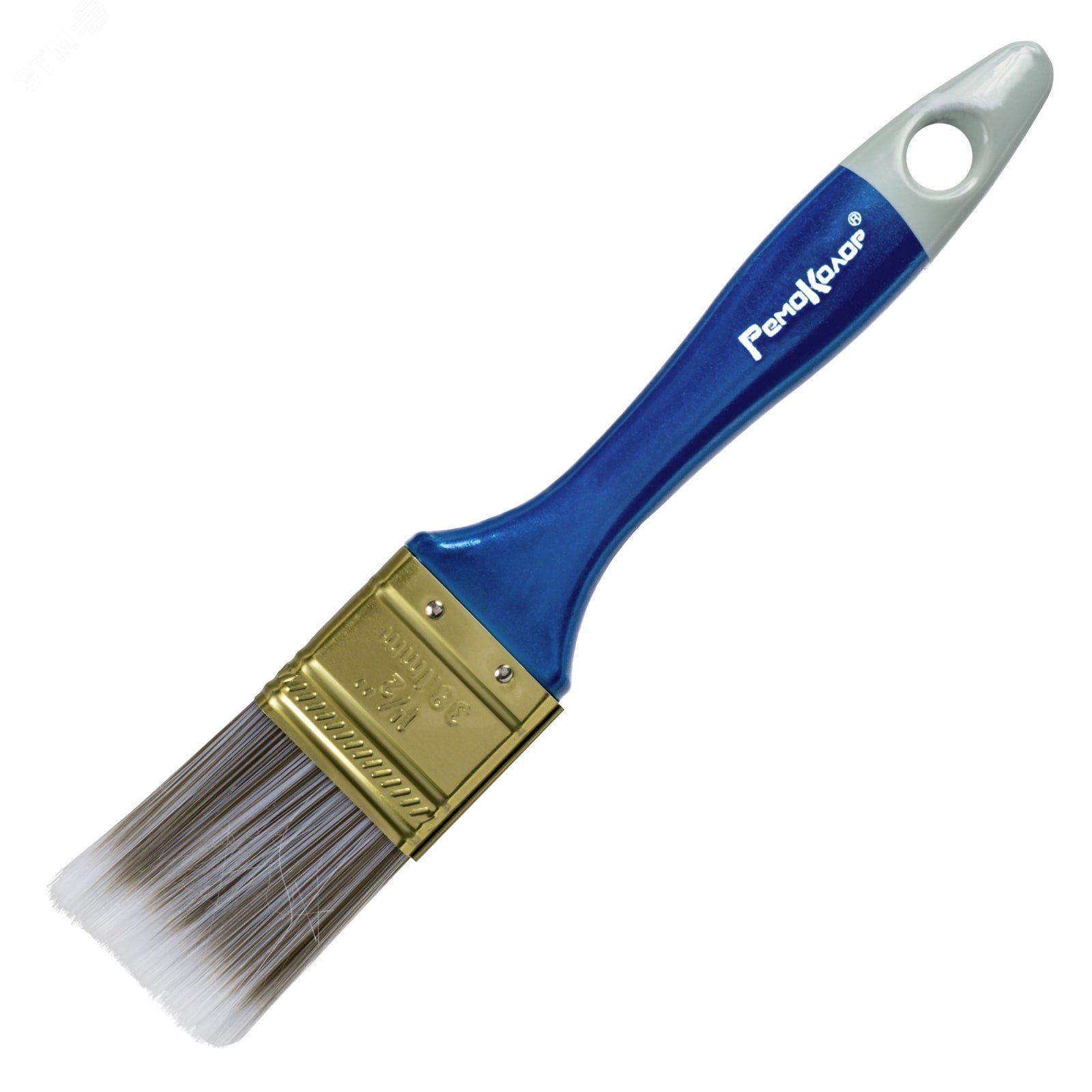 Изображение товара Плоская малярная кисть Аква-лак 1,5 38мм прореживание пластиковая рукоятка