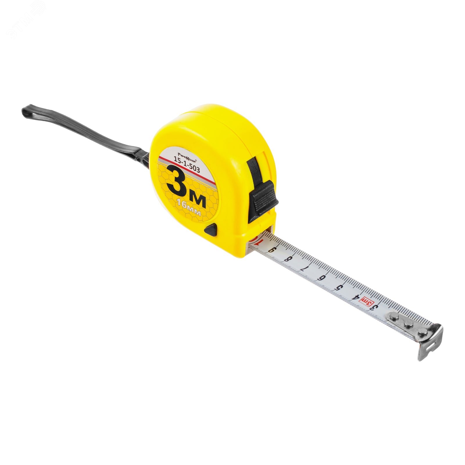 Изображение товара Рулетка Т1 3м стальная с ABS корпусом и фиксацией 2 кнопками