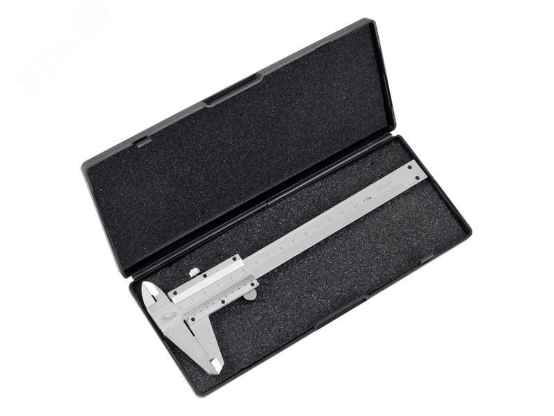 Изображение товара Штангенциркуль ШЦ-125 механический с глубиномером пластиковый кейс