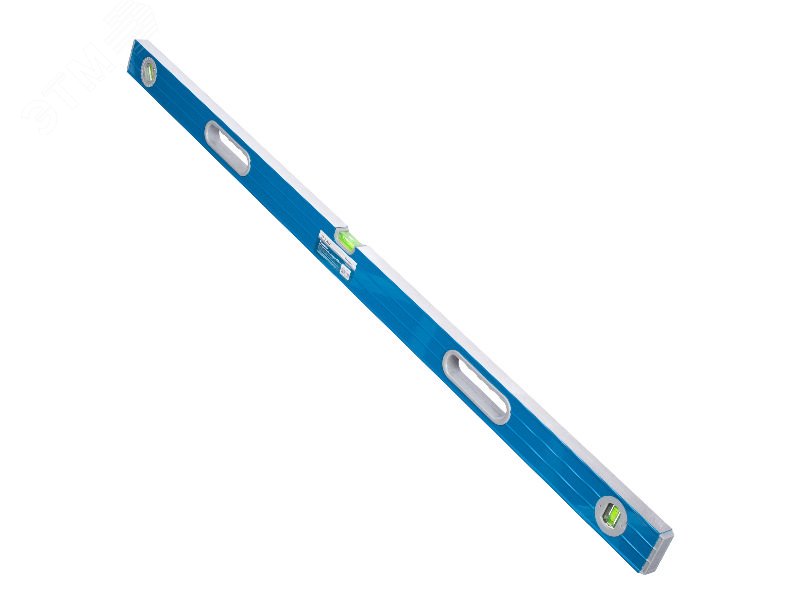 Изображение товара Уровень алюминиевый 2 фрезер.грани, 2 ручки, 2 глазка+поворотный на 360, 1200мм, толщ.1,1мм (шт)