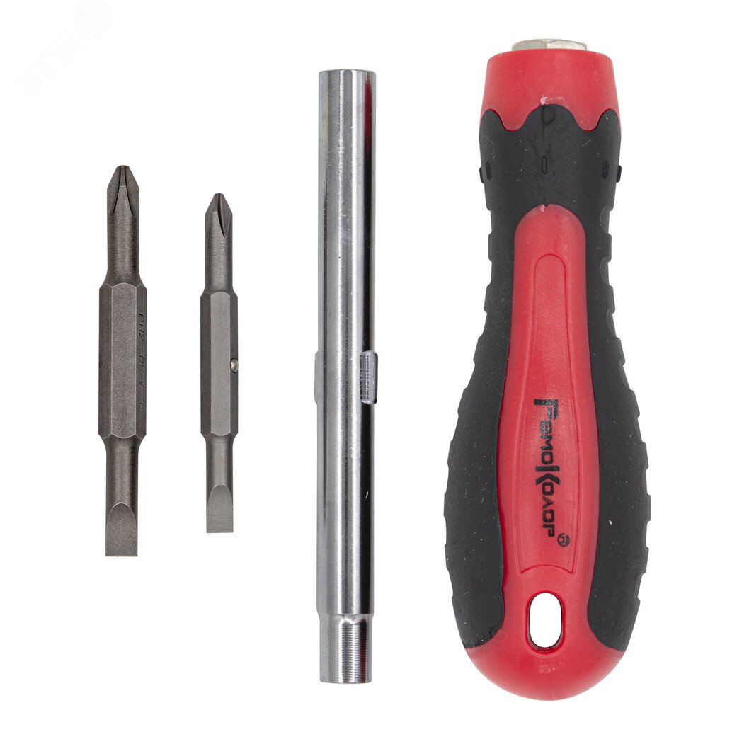 Изображение товара Комбинированная отвертка SL6 х PH2 и SL4 х PH1 с двухкомпонентной рукояткой