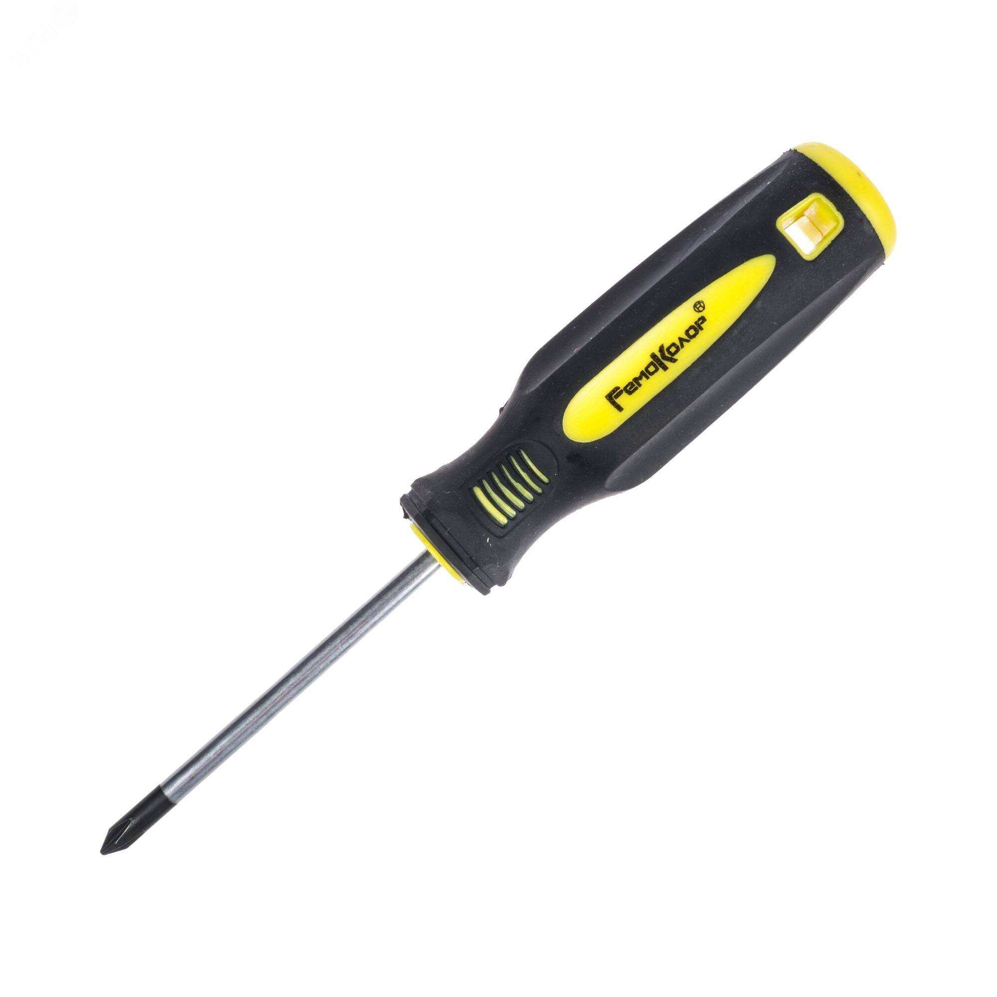 Изображение товара Отвертка ULTRA PH1 х 75 мм из хромванадиевой стали с двухкомпонентной рукояткой