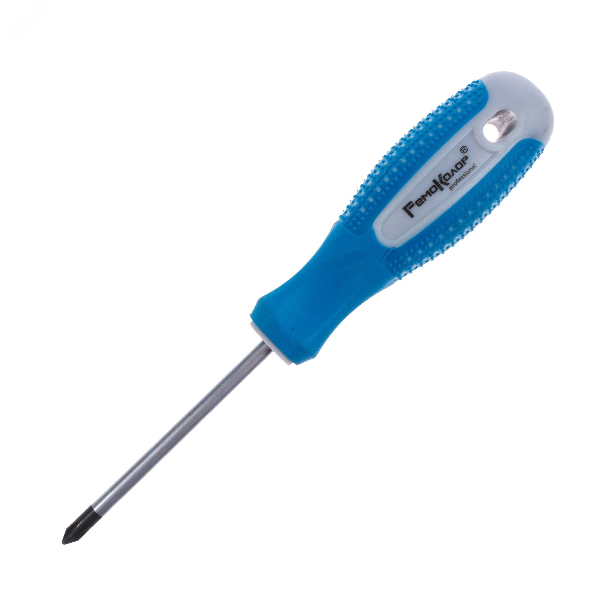 Изображение товара Отвёртка POINT PH1 75 мм с двухкомпонентной рукояткой